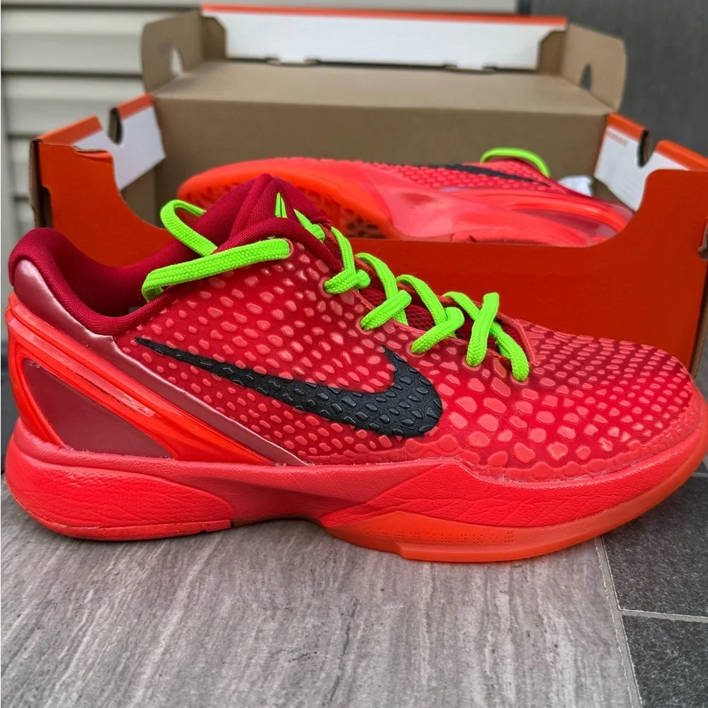 Nike Kobe VI (GS) Reverse Grinch 5Y - Picture 2 of 10